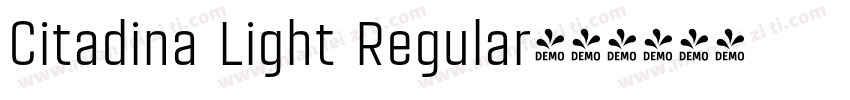 Citadina Light Regular字体转换